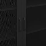 Storage Cabinet Black 80x35x101.5 cm Steel