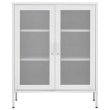 Storage Cabinet White 80x35x101.5 cm Steel