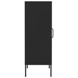 Storage Cabinet Black 42.5x35x101.5 cm Steel - Top-Down View