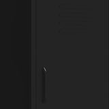 Storage Cabinet Black 42.5x35x101.5 cm Steel
