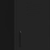 Storage Cabinet Black 42.5x35x101.5 cm Steel - Close-Up Angle