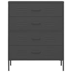 Chest of Drawers Anthracite 80x35x101.5 cm Steel