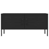 TV Cabinet Black 105x35x50 cm Steel
