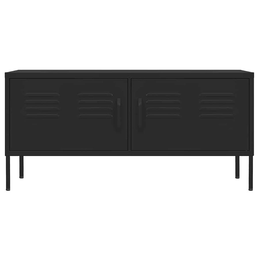 TV Cabinet Black 105x35x50 cm Steel
