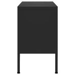 TV Cabinet Black 105x35x50 cm Steel