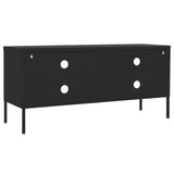 TV Cabinet Black 105x35x50 cm Steel - 45-Degree Angle