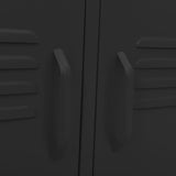 TV Cabinet Black 105x35x50 cm Steel
