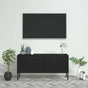 TV Cabinet Black 105x35x50 cm Steel