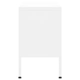 TV Cabinet White 105x35x50 cm Steel
