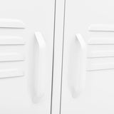 TV Cabinet White 105x35x50 cm Steel