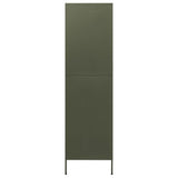 Wardrobe Olive Green 90x50x180 cm Steel