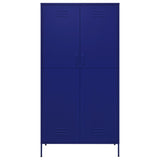 Wardrobe Navy Blue 90x50x180 cm Steel