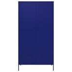 Wardrobe Navy Blue 90x50x180 cm Steel
