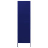 Wardrobe Navy Blue 90x50x180 cm Steel - Top-Down View