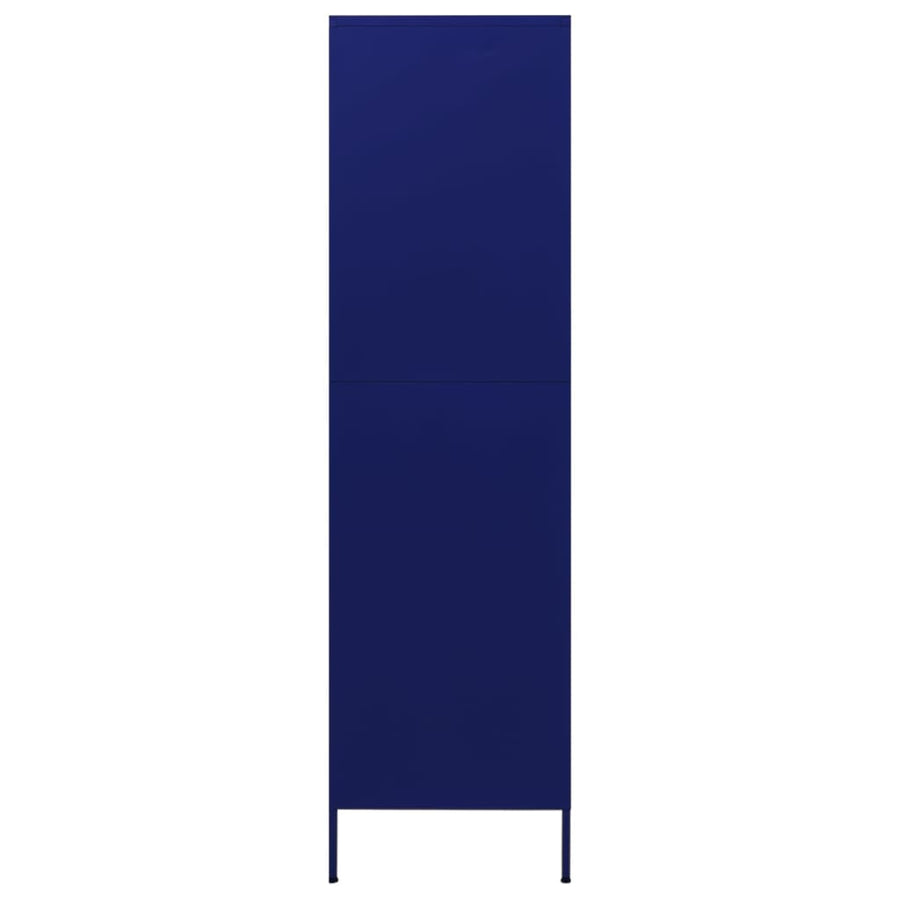Wardrobe Navy Blue 90x50x180 cm Steel