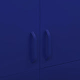 Wardrobe Navy Blue 90x50x180 cm Steel