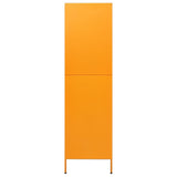 Wardrobe Mustard Yellow 90x50x180 cm Steel - Top-Down View