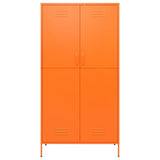 Wardrobe Orange 90x50x180 cm Steel