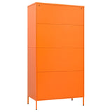 Wardrobe Orange 90x50x180 cm Steel - 45-Degree Angle