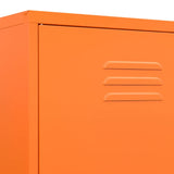 Wardrobe Orange 90x50x180 cm Steel - Low Angle