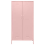 Wardrobe Pink 90x50x180 cm Steel