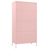 Wardrobe Pink 90x50x180 cm Steel