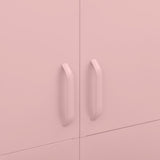 Wardrobe Pink 90x50x180 cm Steel - Close-Up Angle