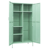 Wardrobe Mint 90x50x180 cm Steel - Rear View