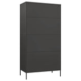 Wardrobe Anthracite 90x50x180 cm Steel - 45-Degree Angle