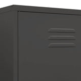 Wardrobe Anthracite 90x50x180 cm Steel - Low Angle