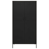Wardrobe Black 90x50x180 cm Steel
