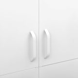 Wardrobe White 90x50x180 cm Steel