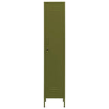 Locker Cabinet Olive Green 35x46x180 cm Steel