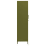 Locker Cabinet Olive Green 35x46x180 cm Steel - Top-Down View