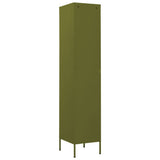Locker Cabinet Olive Green 35x46x180 cm Steel - 45-Degree Angle