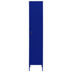 Locker Cabinet Navy Blue 35x46x180 cm Steel