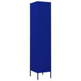 Locker Cabinet Navy Blue 35x46x180 cm Steel - 45-Degree Angle