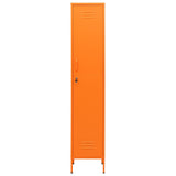Locker Cabinet Orange 35x46x180 cm Steel