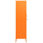Locker Cabinet Orange 35x46x180 cm Steel