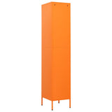 Locker Cabinet Orange 35x46x180 cm Steel - 45-Degree Angle