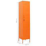 Locker Cabinet Orange 35x46x180 cm Steel - Extra Image