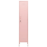 Locker Cabinet Pink 35x46x180 cm Steel - Side View