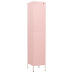 Locker Cabinet Pink 35x46x180 cm Steel