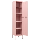 Locker Cabinet Pink 35x46x180 cm Steel - Rear View