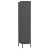 Locker Cabinet Anthracite 35x46x180 cm Steel - 45-Degree Angle