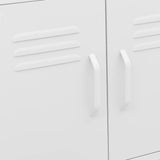 Storage Cabinet White 60x35x56 cm Steel