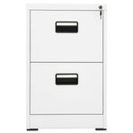 Filing Cabinet White 46x62x72.5 cm Steel