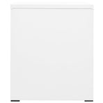 Filing Cabinet White 46x62x72.5 cm Steel