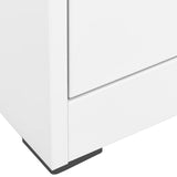 Filing Cabinet White 46x62x72.5 cm Steel - 45-Degree Angle