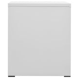 Filing Cabinet Light Grey 46x62x72.5 cm Steel